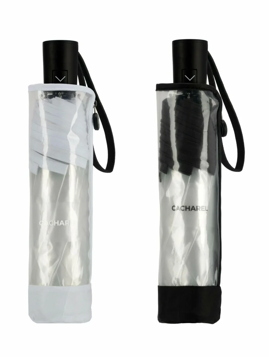 Paraguas CACHAREL · Transparente · Plegable automático · Ecofriendly