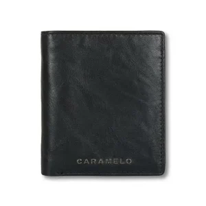 Cartera CARAMELO · Billetero Monedero Vertical Exterior en Piel