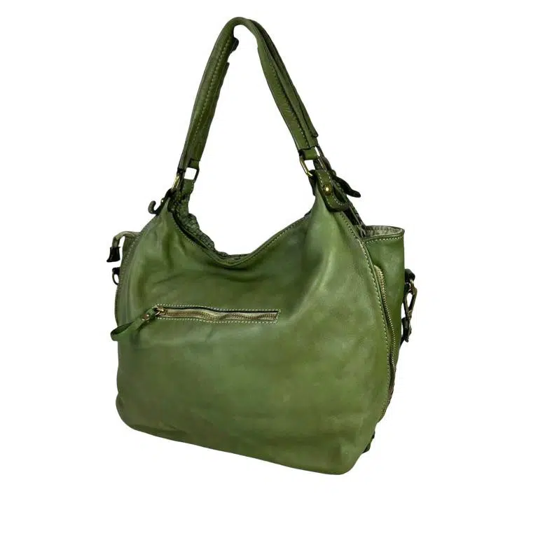 Bolso de Hombro Vintage Piel Lavado para Mujer con Gran Capacidad - Imagen 9