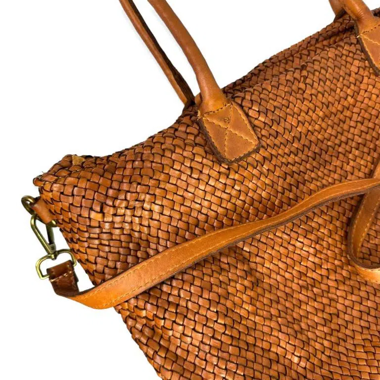 Bolso Shopper Mujer Estilo Vintage de Piel Lavado y Gran Capacidad - Imagen 6