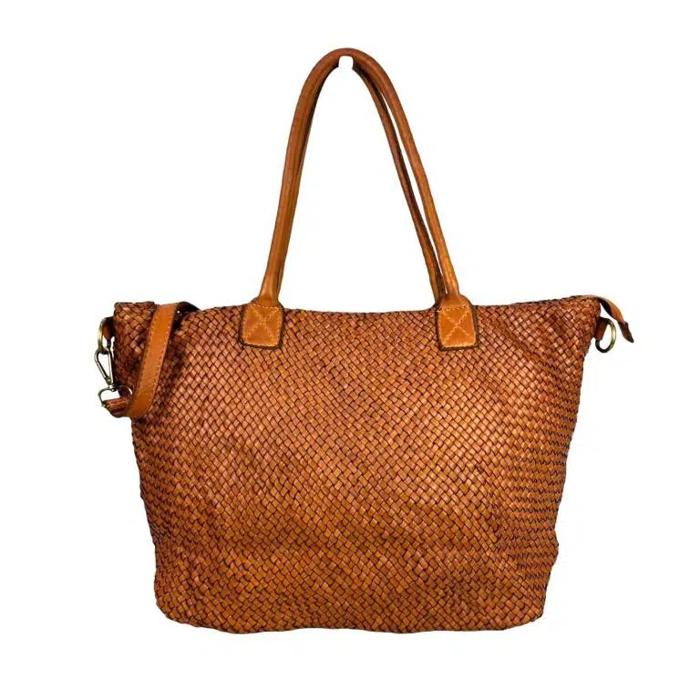 Bolso Shopper Mujer Estilo Vintage de Piel Lavado y Gran Capacidad - Imagen 3