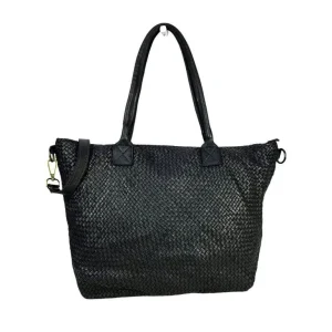Bolso Shopper Mujer Estilo Vintage de Piel Lavado y Gran Capacidad