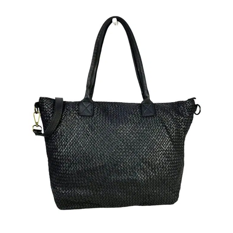 Bolso Shopper Mujer Estilo Vintage de Piel Lavado y Gran Capacidad