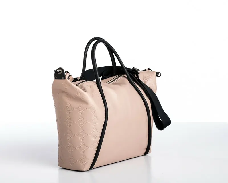 Bolso ROBERT PIETRI · BERTA · Banderola en Piel y Ajustable · Color Rosa Pálido - Imagen 5