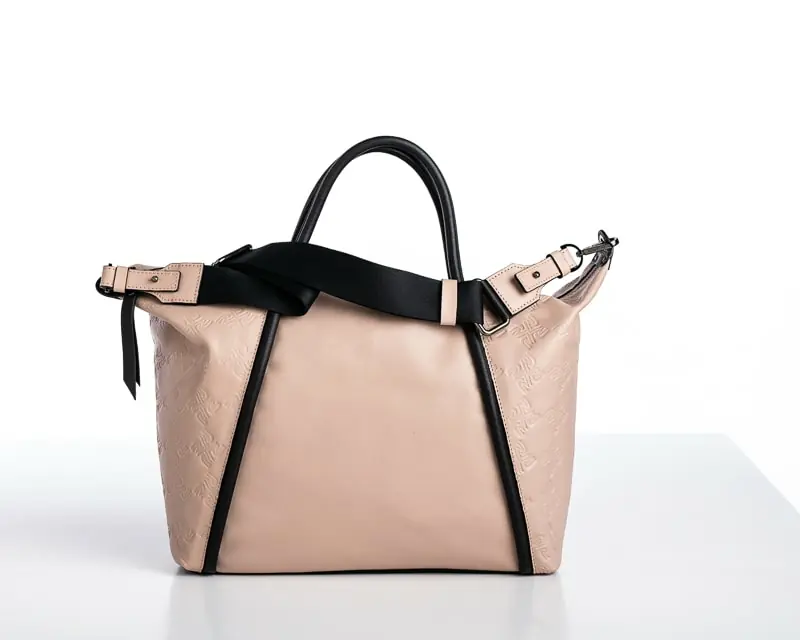 Bolso ROBERT PIETRI · BERTA · Banderola en Piel y Ajustable · Color Rosa Pálido - Imagen 3