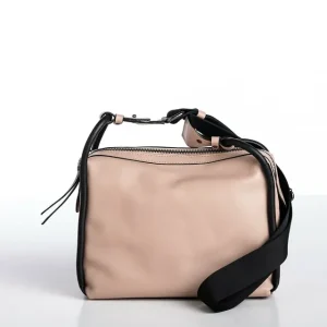 Bolso ROBERT PIETRI · BERTA · Banderola en Piel y Ajustable · Color Rosa Pálido