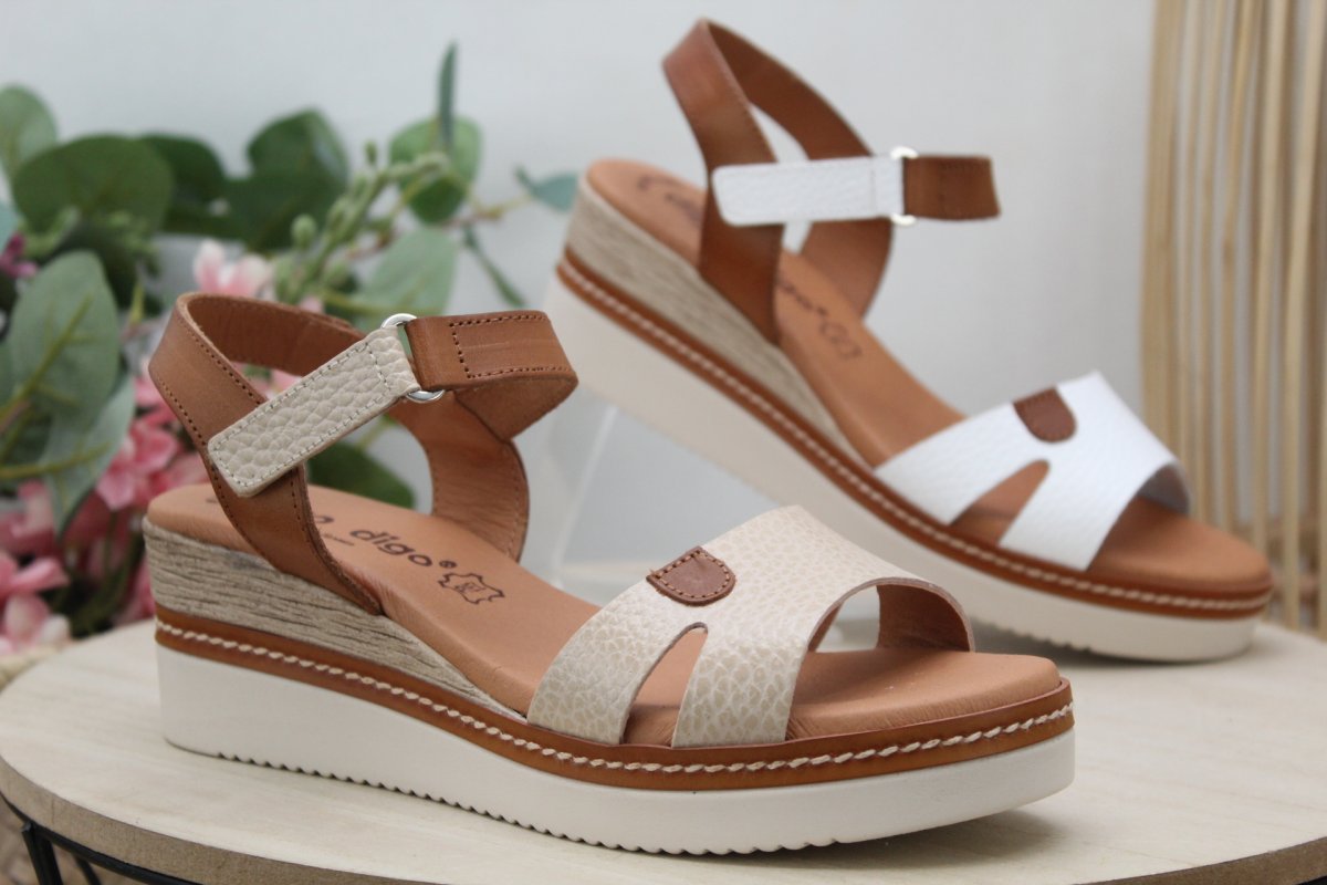 Sandalia nacional toda en piel y planta de Gel,ref547 - Imagen 2
