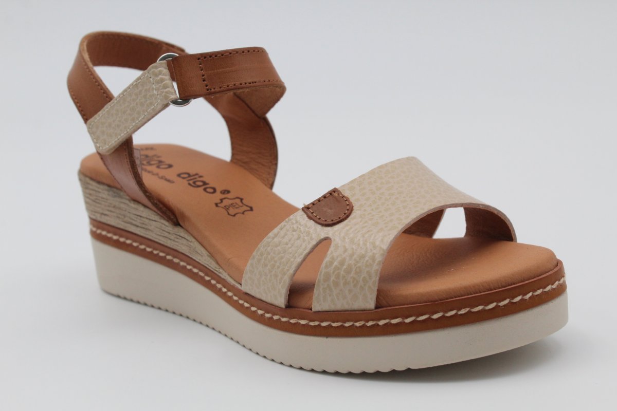 Sandalia nacional toda en piel y planta de Gel,ref547 - Imagen 3