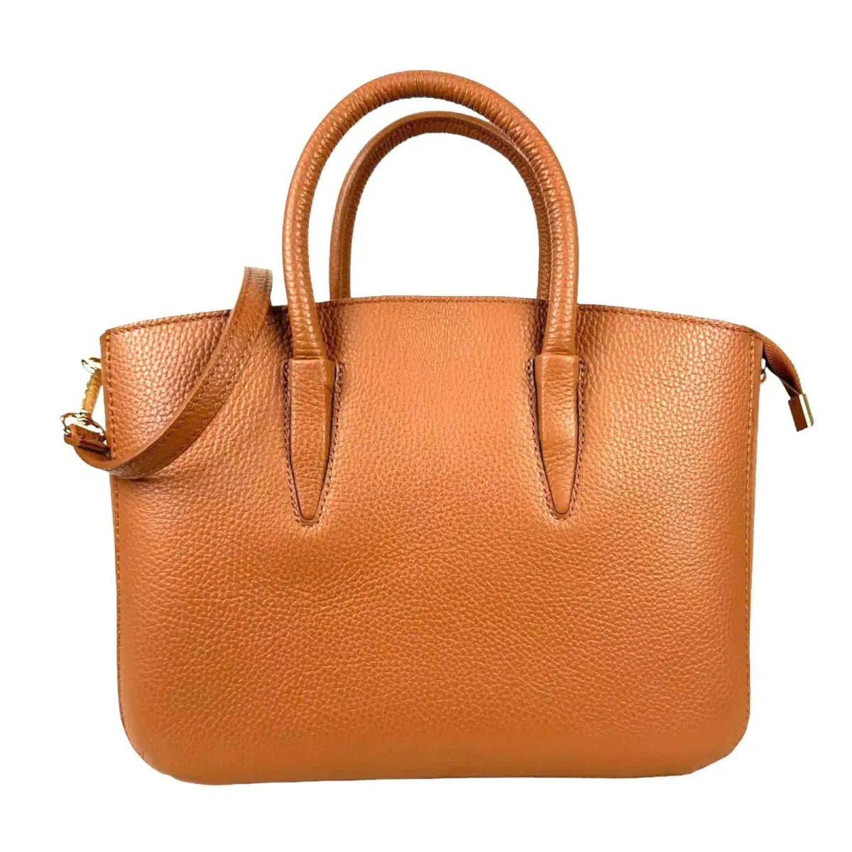 Amplio Bolso Tote de Piel Italiana para Mujer con Bolsillos Interiores - Imagen 9