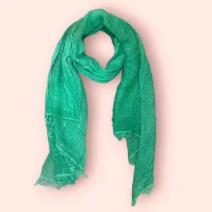 Fular de Verano para Mujer de Lino Italiano con Colores Lisos y Gran Calidad