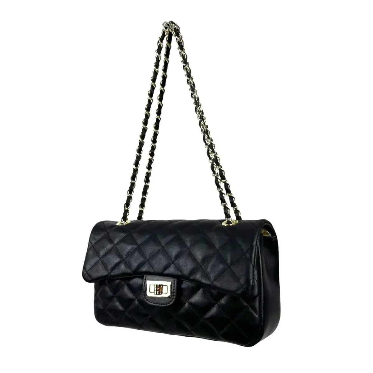 Bolso acolchado grande de piel auténtico con solapa para Mujer - Imagen 9