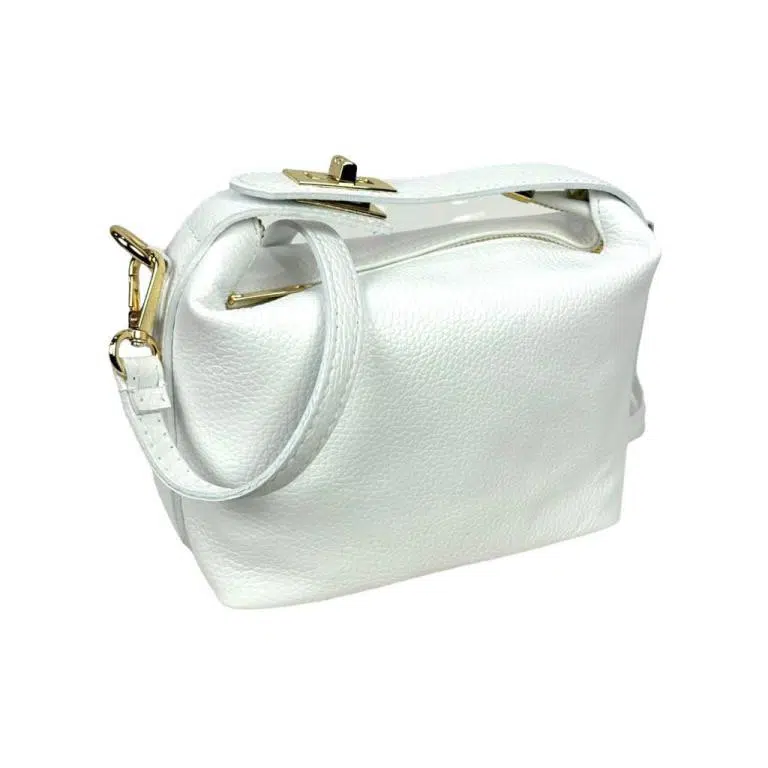 Bolso de de Piel de Grano Italiana con Asa Corta Original para Mujer - Imagen 6