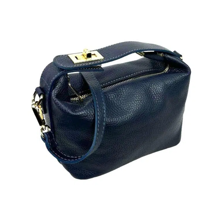 Bolso de de Piel de Grano Italiana con Asa Corta Original para Mujer - Imagen 8