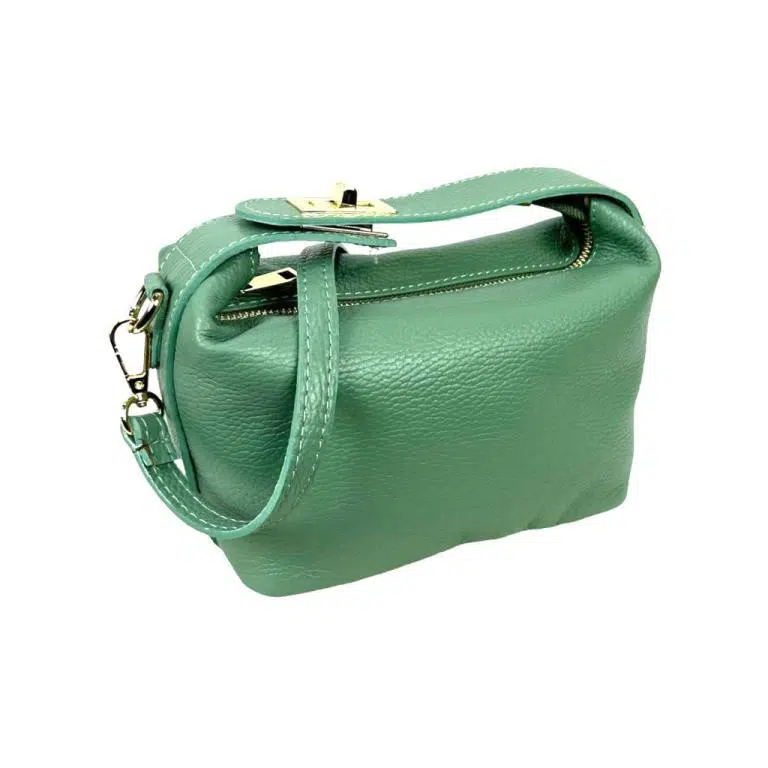 Bolso de de Piel de Grano Italiana con Asa Corta Original para Mujer - Imagen 7