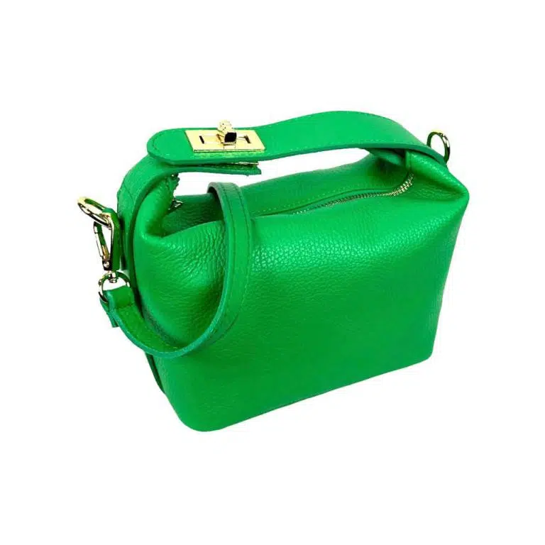Bolso de de Piel de Grano Italiana con Asa Corta Original para Mujer - Imagen 5