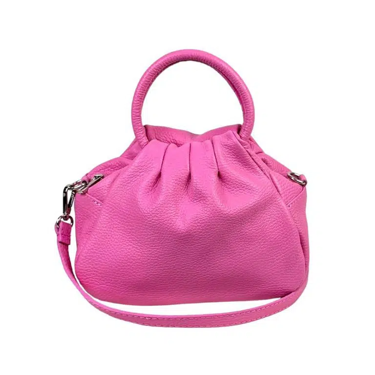 Bolso de Piel Italiana Compacto para Mujer con Botón y Bolsillo Trasero - Imagen 7