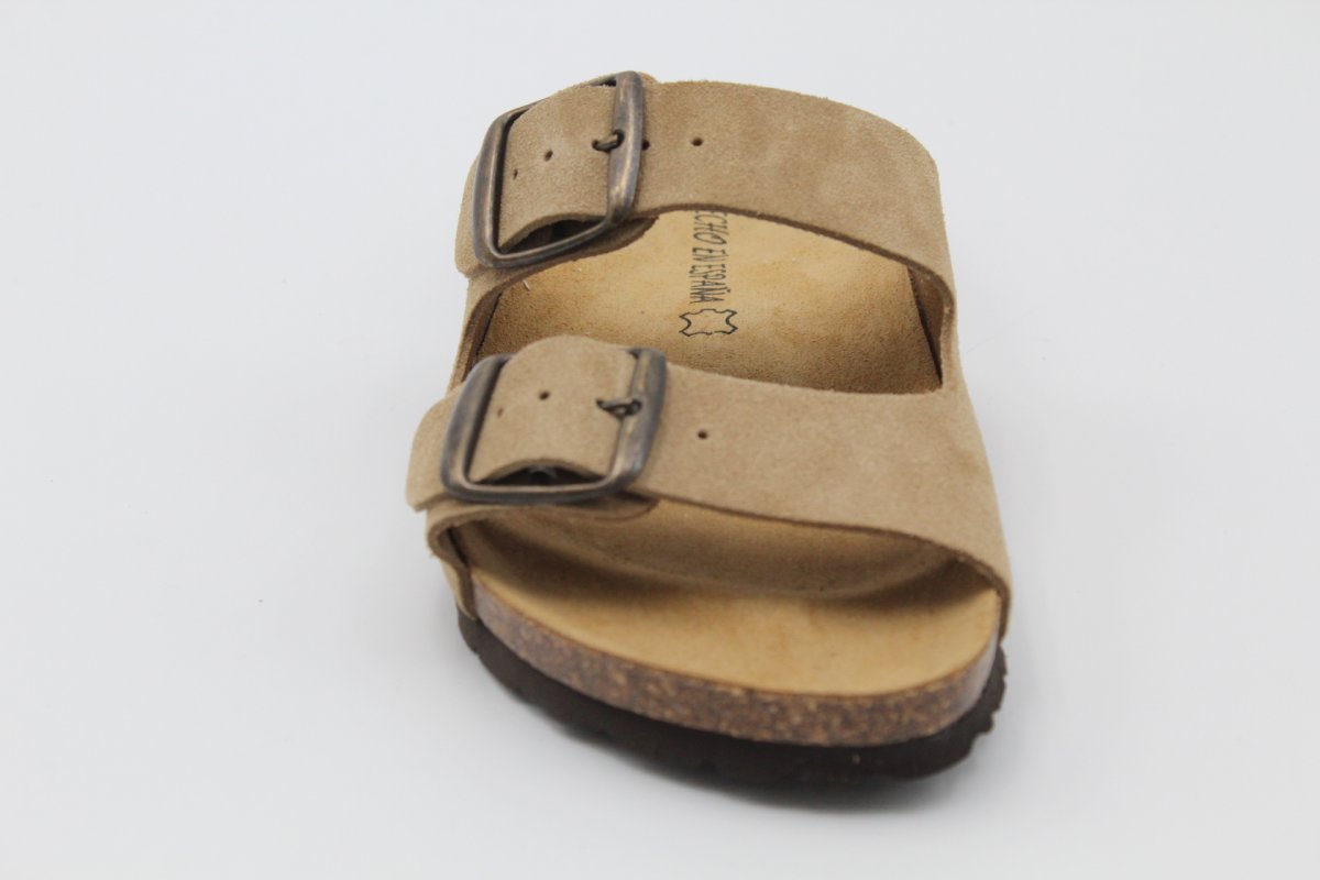 Zueco Nacional Unisex todo en piel con planta Bio natural,ref61904 - Imagen 6