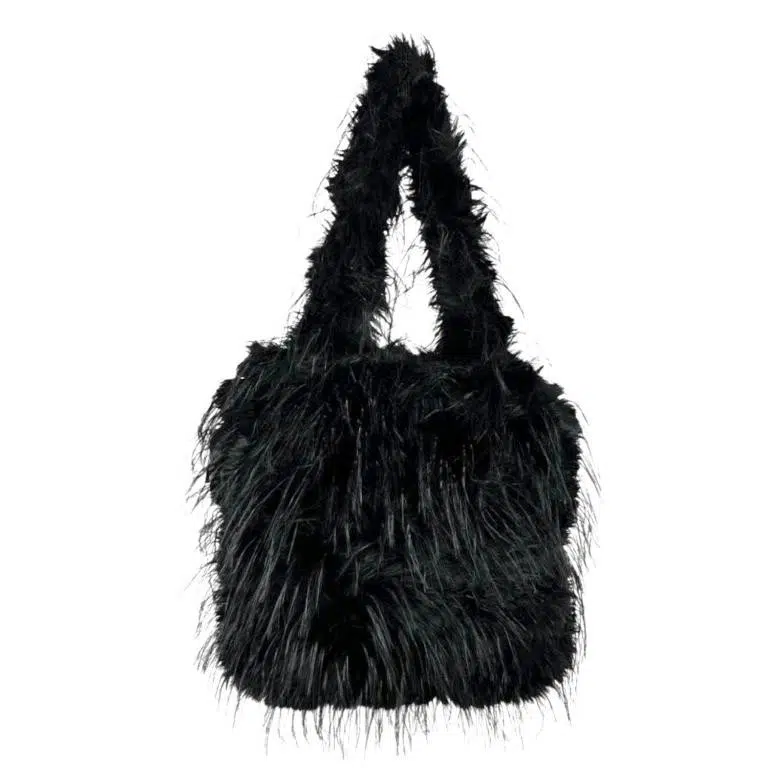 Bolso de Hombro Sintético con Pelito y 2 Asas Largas para Mujer - Imagen 7