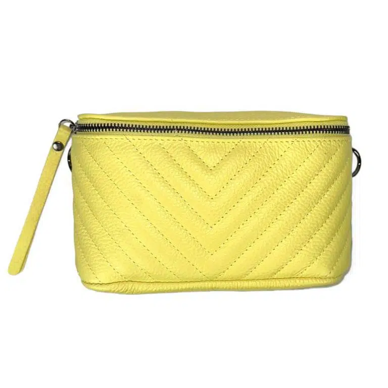 Bandolera-Riñonera de Piel Italiana para Mujer con Compartimento Interior - Imagen 4