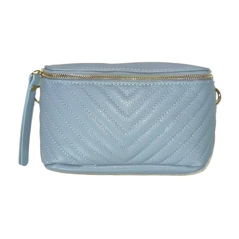 Bandolera-Riñonera de Piel Italiana para Mujer con Compartimento Interior - Imagen 5