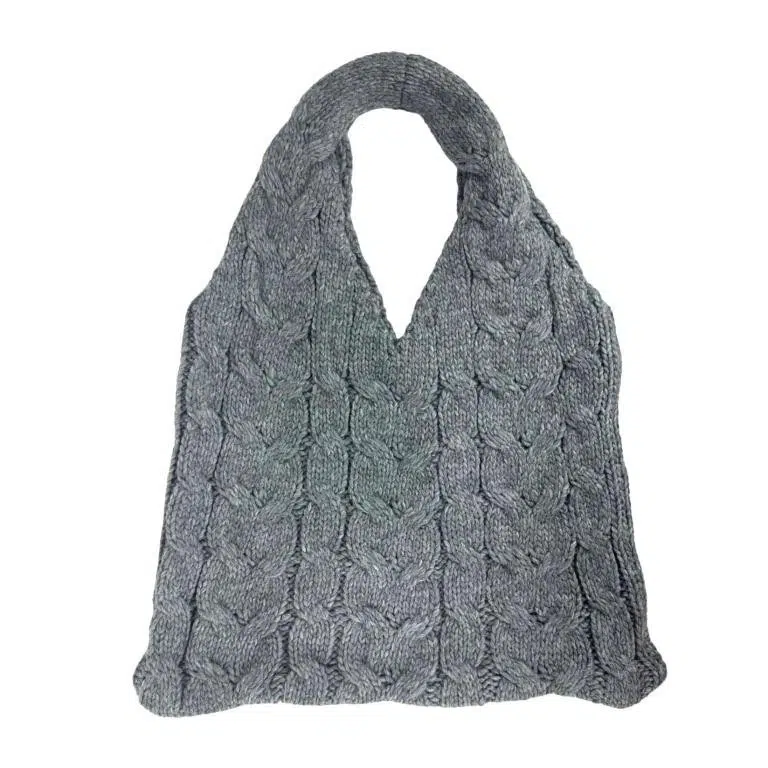 Shopper Ganchillo de lana y alpaca para regalos de mujer - Imagen 9