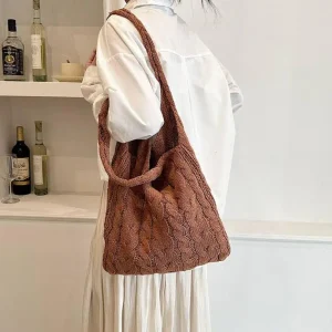 Shopper Ganchillo de lana y alpaca para regalos de mujer