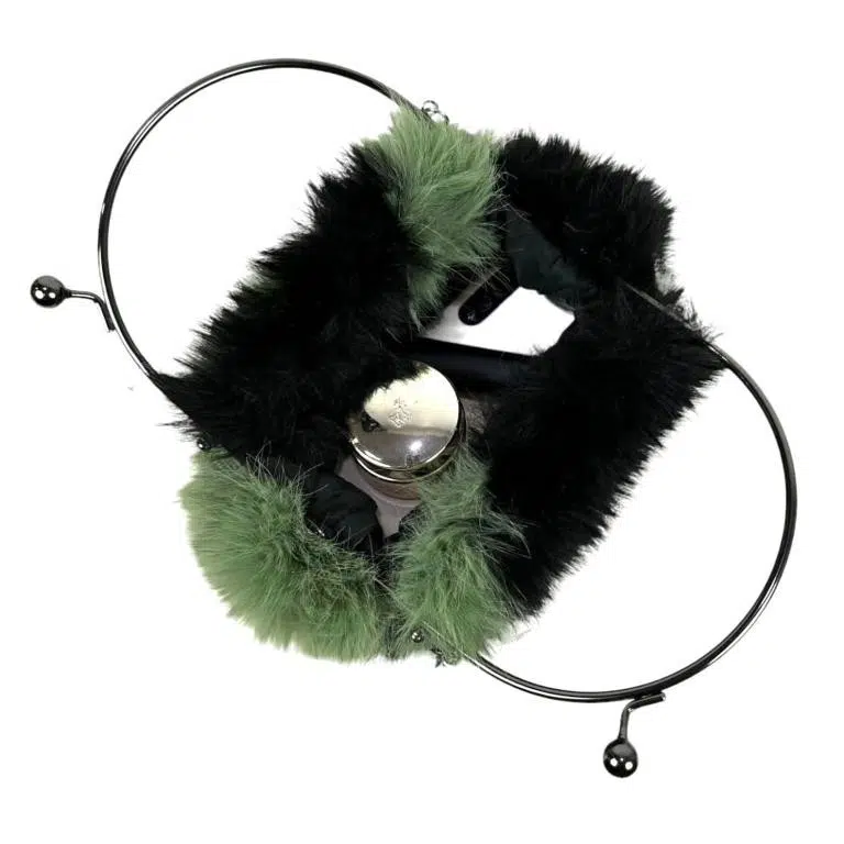 Bolso Sintético con Pelito, Cierre de Click y Asa Larga de Cadena para Mujer - Imagen 7