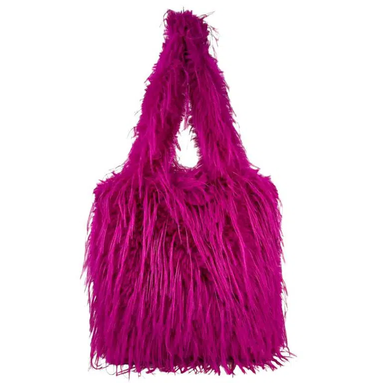 Bolso de Hombro Sintético con Pelito y 2 Asas Largas para Mujer - Imagen 5