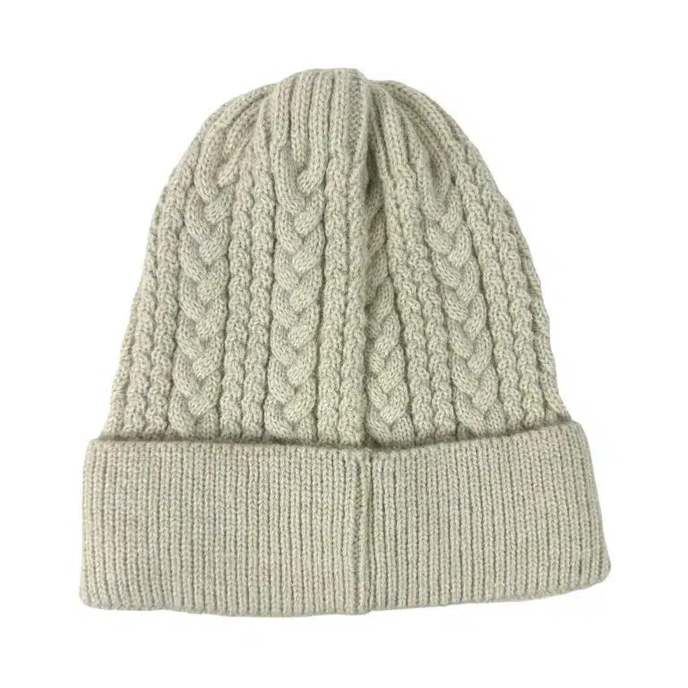 Gorro de Lana y Cashmere con Gran Calidad y Pompón Decorativo de Mujer - Imagen 7