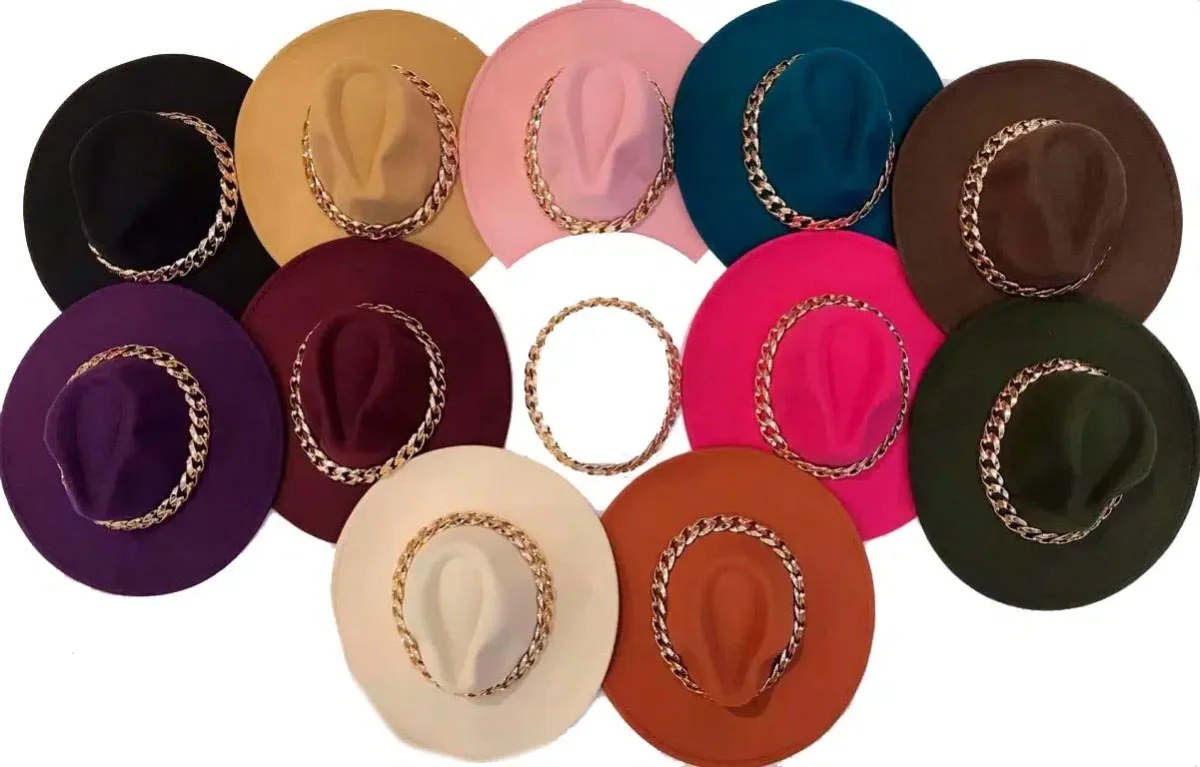 Amplio Sombrero Sintético de Talla Única y Colores Lisos para Mujer - Imagen 2
