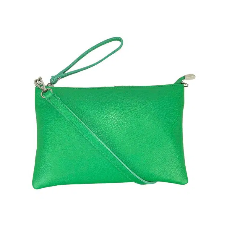 Bolso de Mano en Piel con Tira Bandolera y Cierre de Cremallera para Mujer - Imagen 2