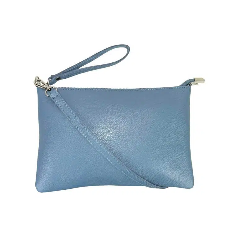Bolso de Mano en Piel con Tira Bandolera y Cierre de Cremallera para Mujer - Imagen 4