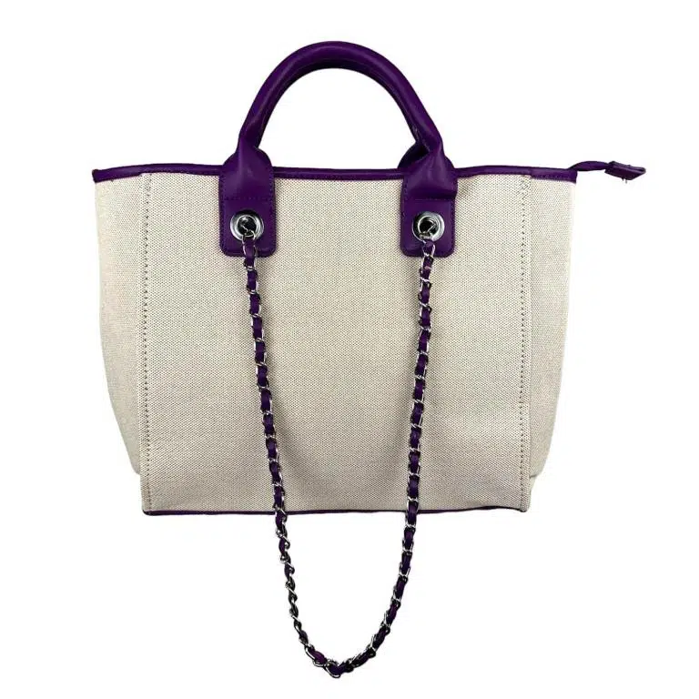 Bolso de Mano Canvas tipo Tote con Gran Capacidad, Asas Cortas y Largas - Imagen 4