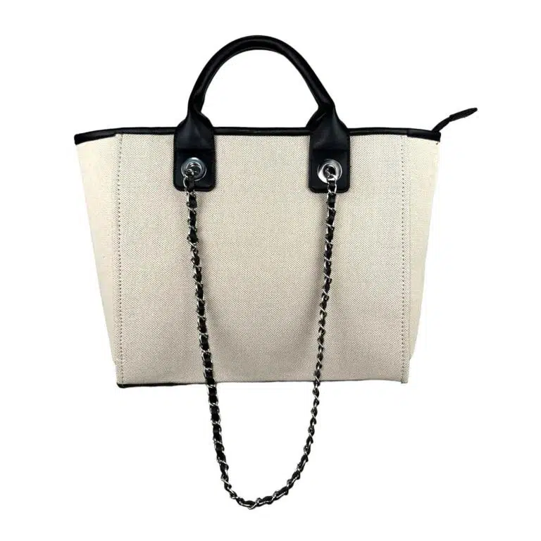 Bolso de Mano Canvas tipo Tote con Gran Capacidad, Asas Cortas y Largas - Imagen 3