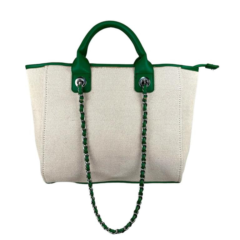 Bolso de Mano Canvas tipo Tote con Gran Capacidad, Asas Cortas y Largas - Imagen 5