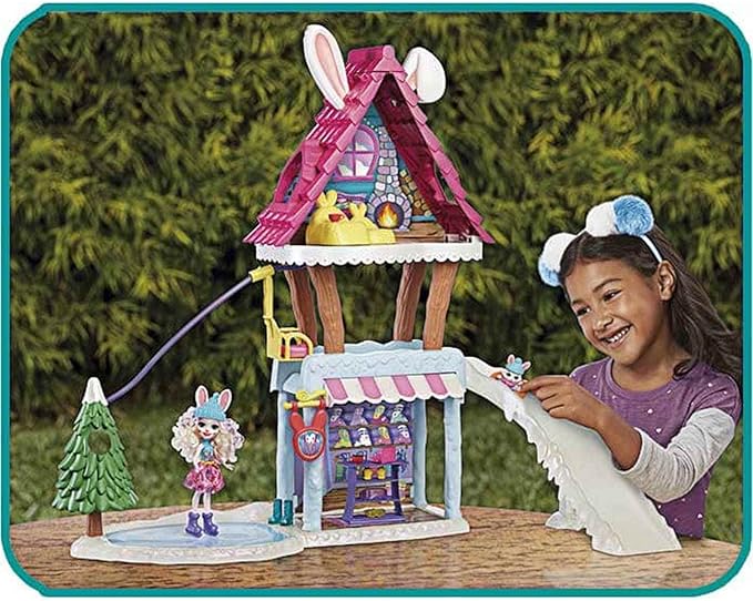 ENCHANTIMALS – Chalet de Esquí GRW92 con Muñeca Bevy Bunny y Jump – 5 áreas de juego - Imagen 7