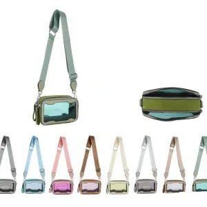 Bolso Bandolera Sintético para Móvil con 2 Bolsillos Transparentes de Mujer