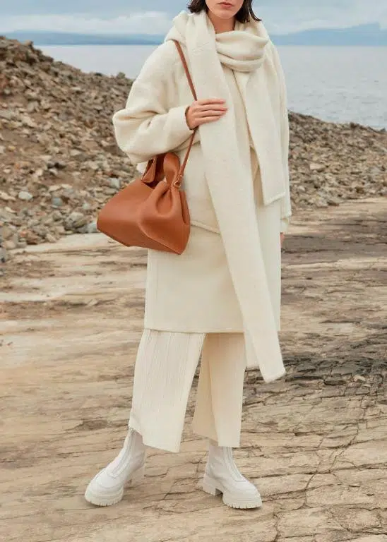 Bolso de Mano en Piel Italiana para Mujer con Asa Gruesa Corta y Tira Bandolera - Imagen 3