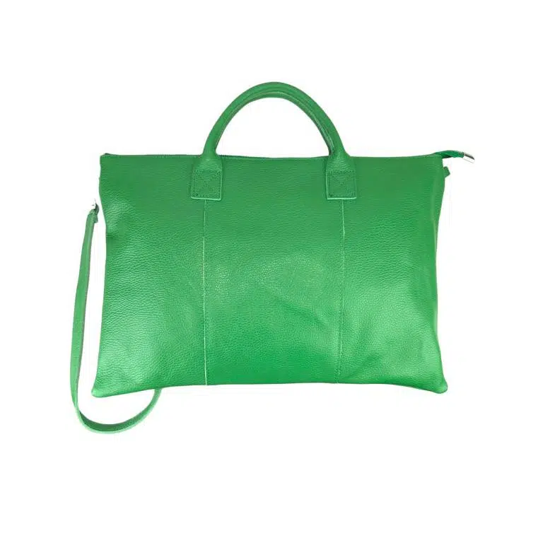 Bolso de Mano en Piel Italiana para Mujer con Cremallera y Bolsillo Interior - Imagen 6