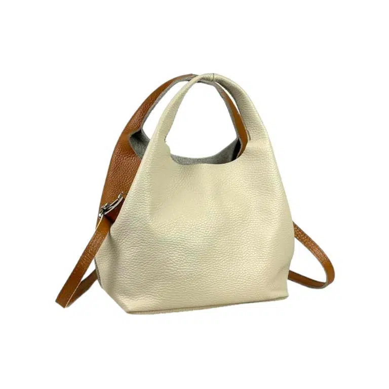 Bolso de Mano en Piel Italiana con Bolsito Interno y Tira Bandolera para Mujer - Imagen 9