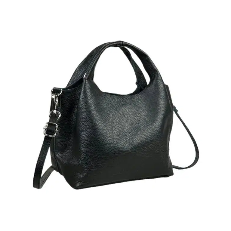 Bolso de Mano en Piel Italiana con Bolsito Interno y Tira Bandolera para Mujer - Imagen 5