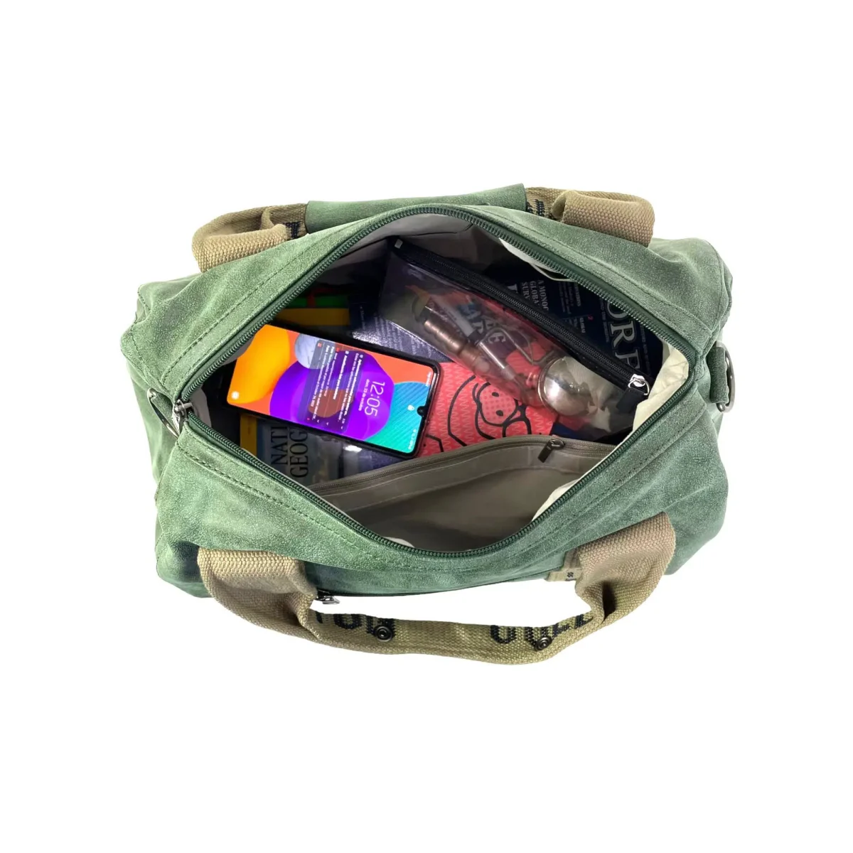 Práctico Bolso de viaje/deporte Sintético de 39 cm Unisex Muy Resistente - Imagen 9
