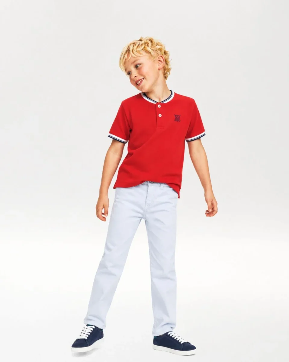 Pantalón niño vaquero azul regular fit - Imagen 2