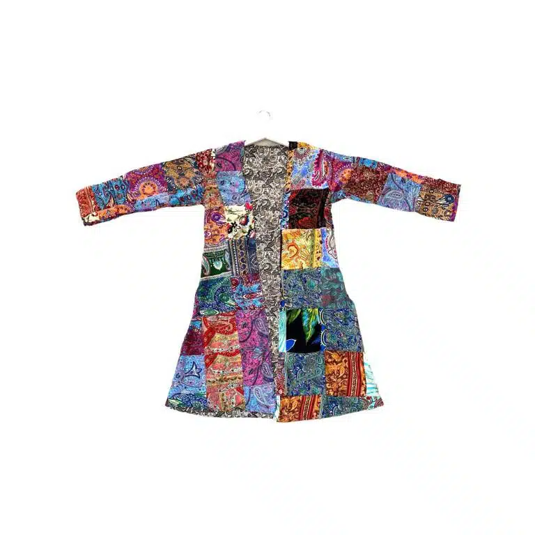 Kimono Reversible de Seda para Mujer con Diseño Exclusivo y Bonitos Colores - Imagen 4