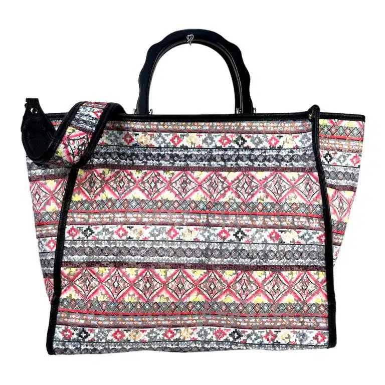Amplio Bolso Sintético tipo Tote de Mujer con Neceser Interior y Asas Cortas - Imagen 6