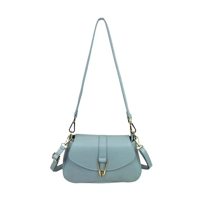 Bolso Bandolera de Piel Italiana con Asa Extraíble y Cierre de Cremallera Mujer - Imagen 8