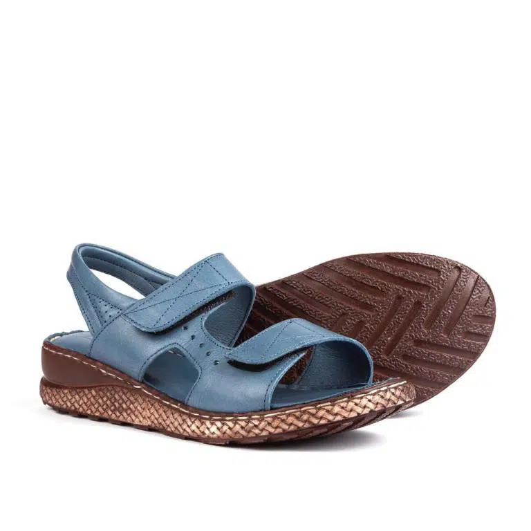 Sandalias de Piel con Plantilla Acolchada, Tiras de Velcro y Suela Flexible - Imagen 2