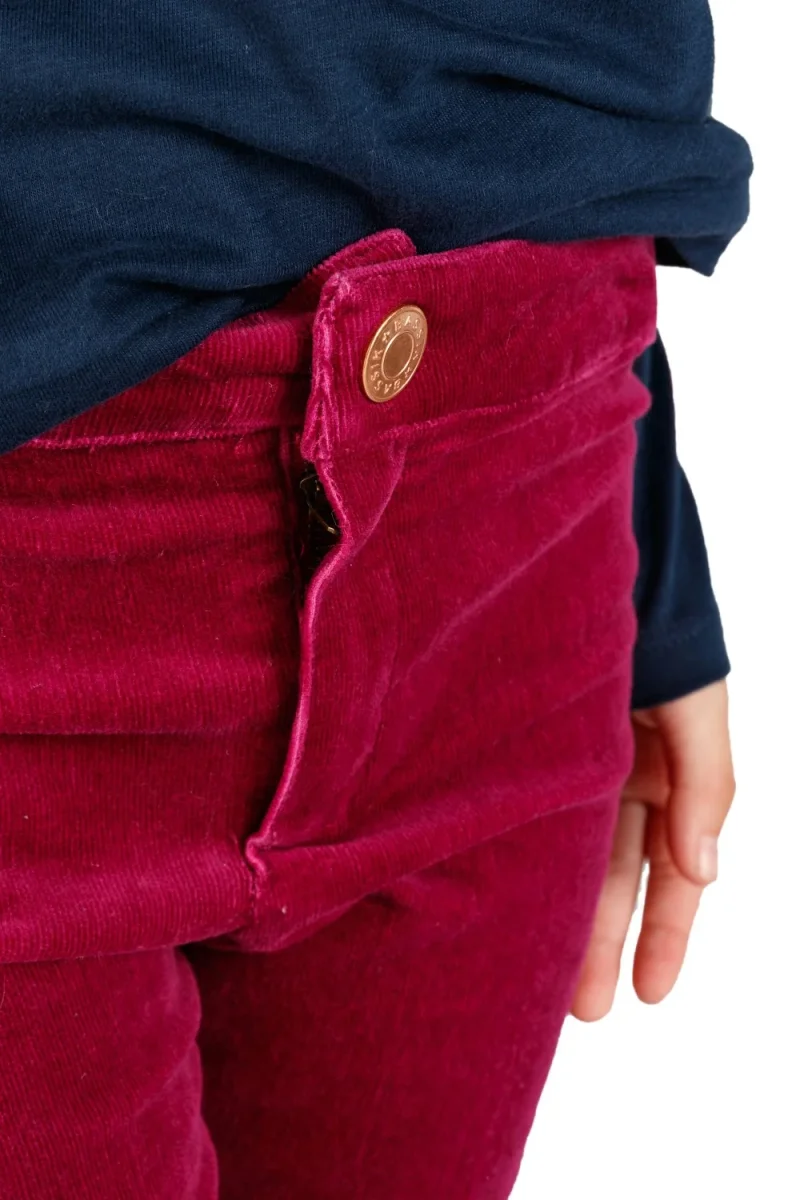 Pantalón niña pana fucsia skinny - Imagen 6
