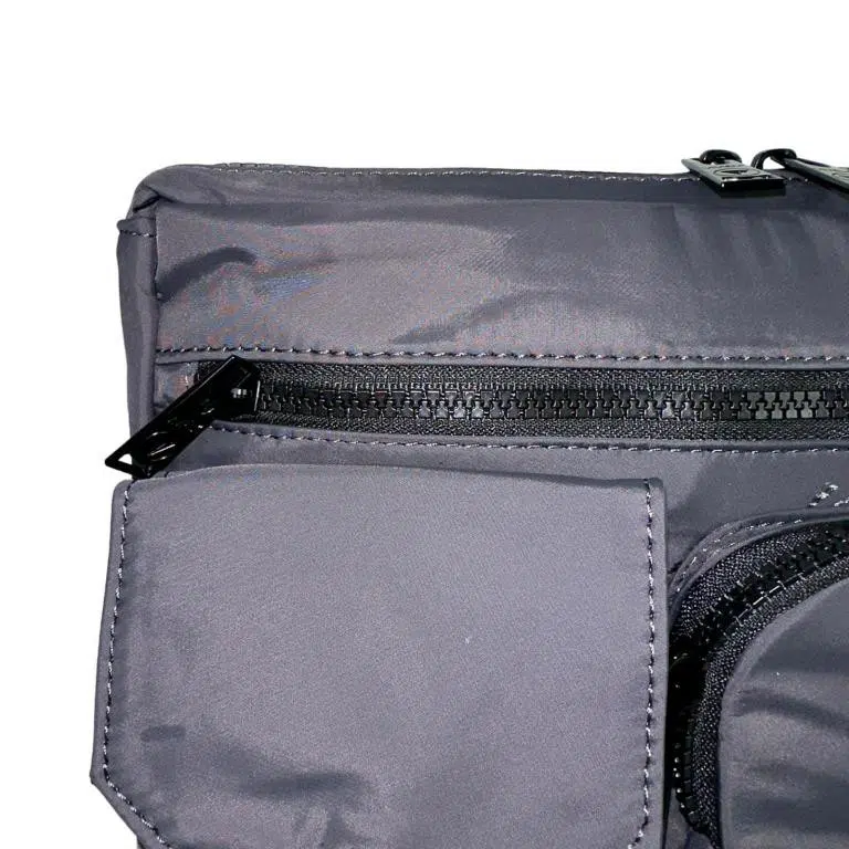 Bolso Bandolera Nylon para Mujer con 3 Bolsillos Frontales y Tira Ajustable - Imagen 9