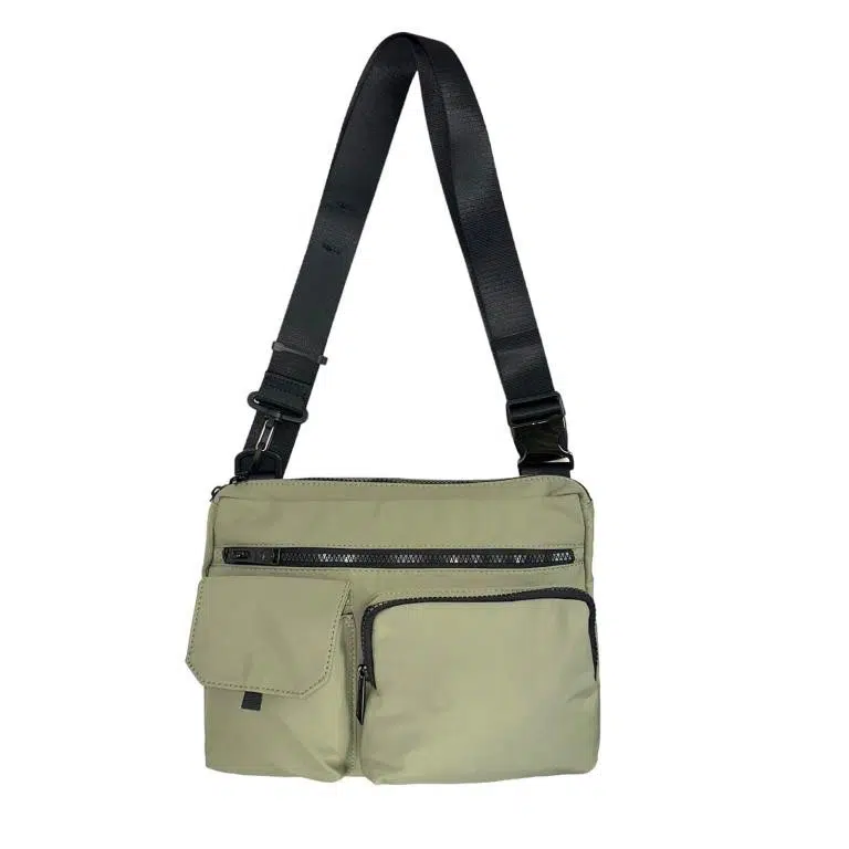 Bolso Bandolera Nylon para Mujer con 3 Bolsillos Frontales y Tira Ajustable - Imagen 3